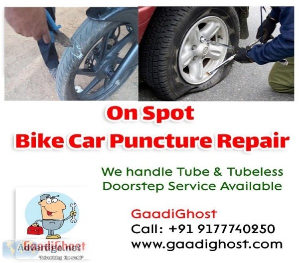 Tyre Puncture Repair at Home in Masjid Banda Botanical Gardens