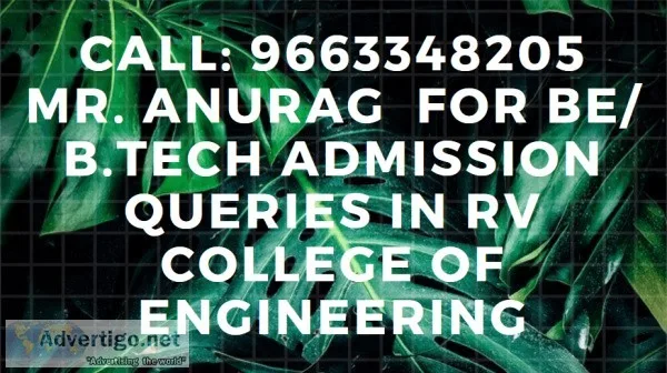 96633482O5 Admission in RV COLLEGE OF ENGINEERING Bangalore