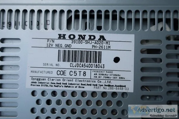 Honda 05-10 Odyssey Audio Unit (CD player does not work. It migh
