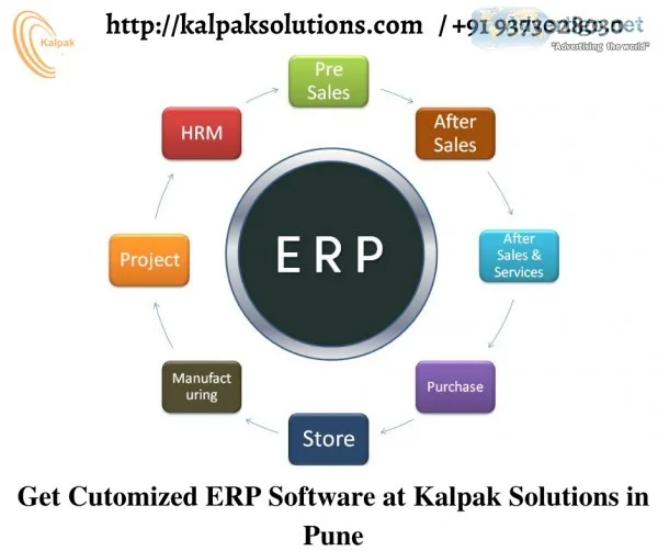 ERP System  ERP Software Development Company in Pune  Kalpak Sol
