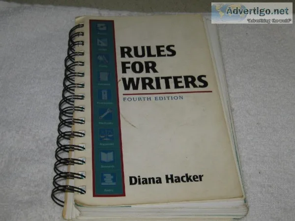 RULES FOR WRITERS &ndash FOURTH EDITION (Out of Print)