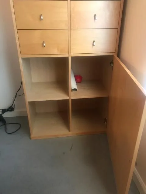 Tall ShelfCabinet Storage Unit