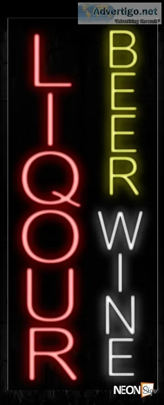 Liquor Beer Wine Neon Sign