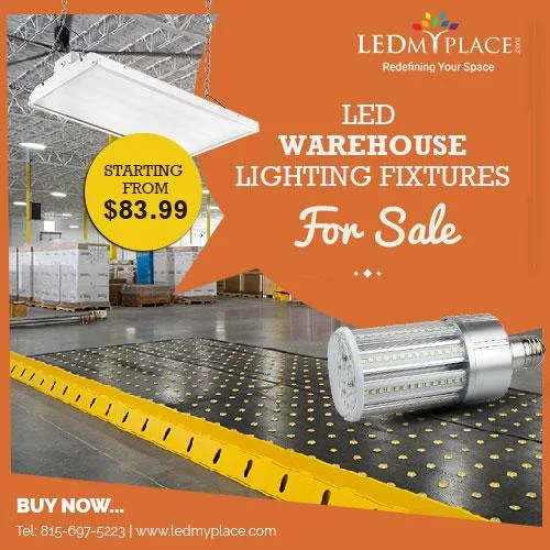 Order Now LED Warehouse Lighting Fixtures at Low Price
