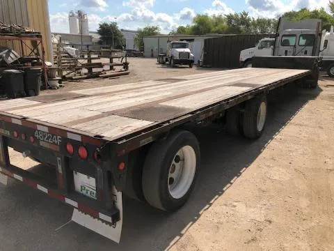 2000 FONTAINE Drop Deck Trailer 48 x 102 Air Ride Spread Axle Ti