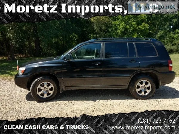 2005 Toyota Highlander V6 SUV in Black  Michelin Tires  Warranty