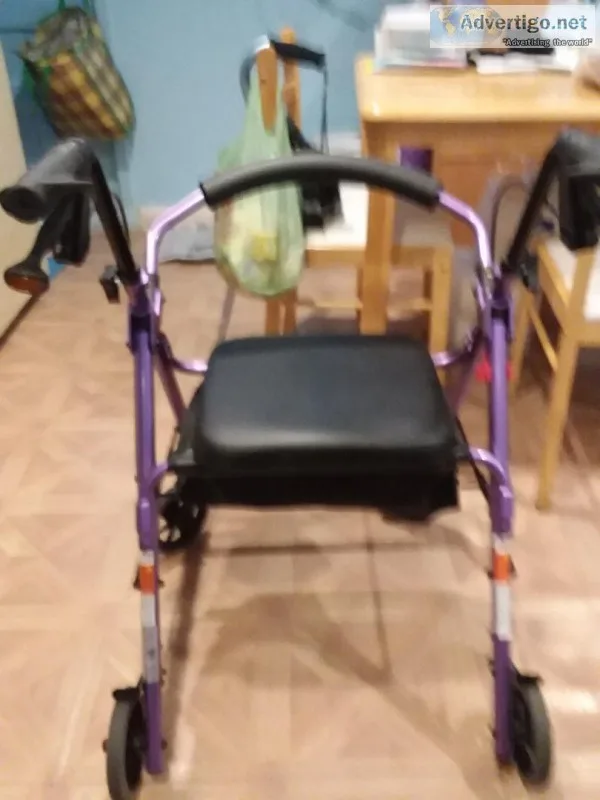 New lightweight WalkerRollator Weighs only 15lbs. to lift