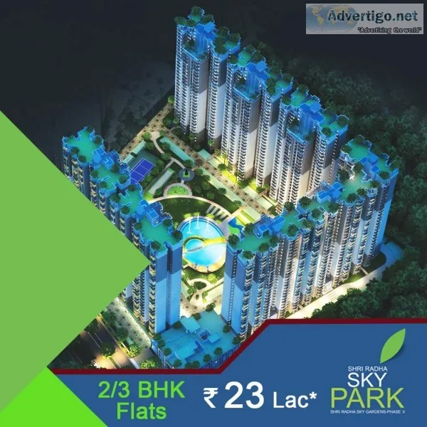 Buy Affordable Flats Shri Radha Sky Park  To Know More Call 8750