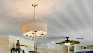 5 Arm Nickel Chandelier Light Fixture