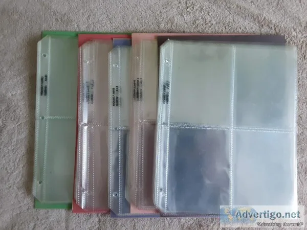 Plastic Pocket Sheets for Pictures ideal for large cards collect