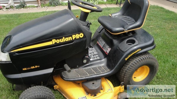 (Riders) 48&rdquo Poulan Pro Riding Mower with Cruise &ndash Aut