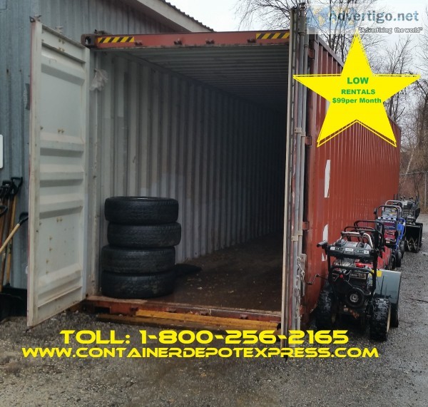 New or used steel storage container for rent or purchase