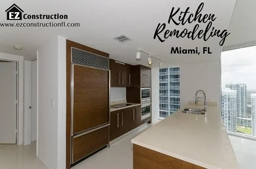 Hire Modern Kitchen Remodeling Services  EZ Construction  Miami 