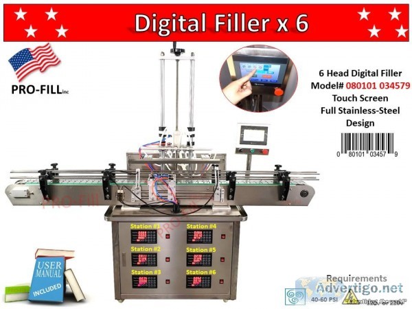 Digital Filler 6x Head
