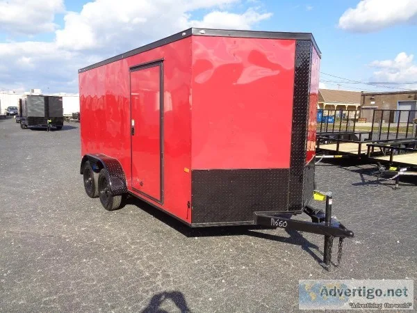 7 X 14 ENCLOSED TRAILER 2020 BLACKOUT