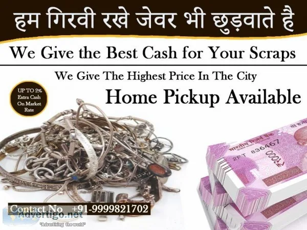 Cash for Silver in Delhi