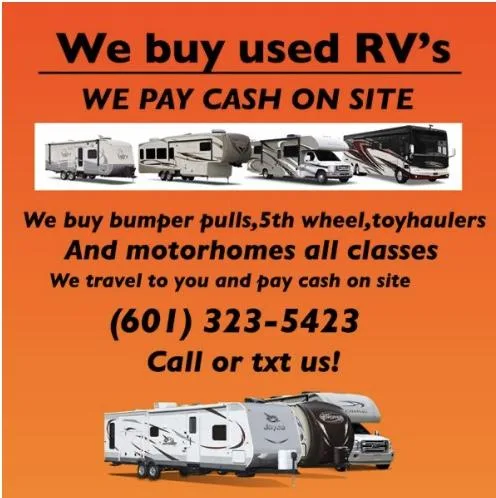 We buy used RVs