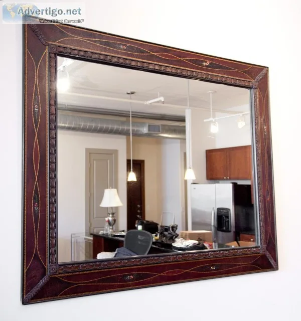 Beautiful spanish painted decorative mirror