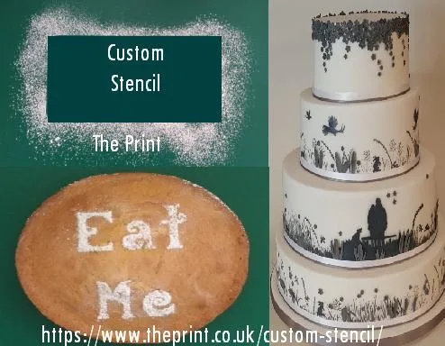 Accessorize your Party Cake by Using Custom Stencil to Frost the