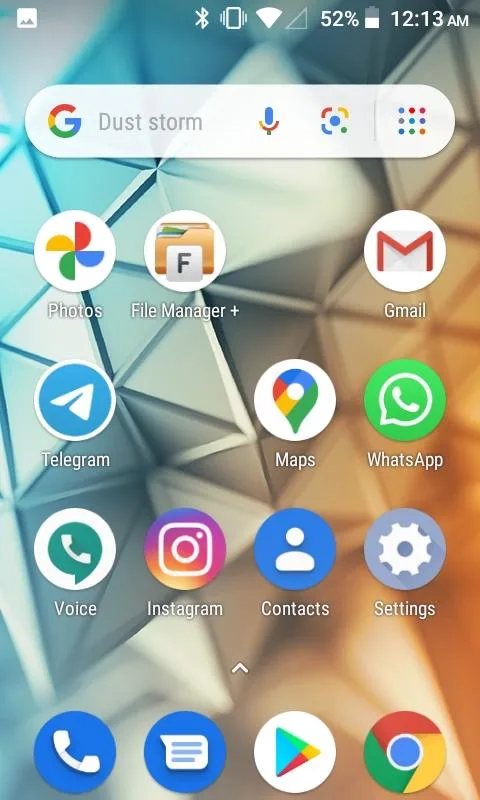Blue unlocked smartphone