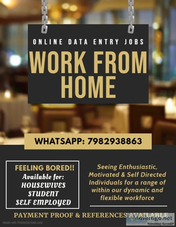 Genuine full time/part time jobs at home