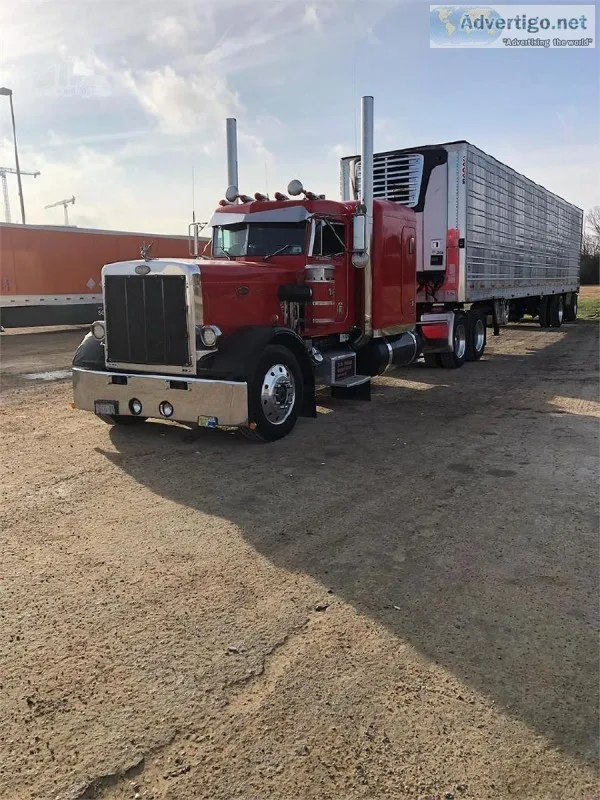 1980 Peterbilt 359 EXHD Semi Tractor With 2008 Carrier 2500A Uti