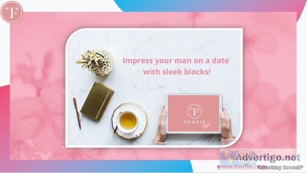 Impress your man on a date with sleek blocks