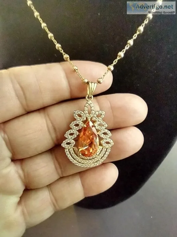 &quotThe Pineapple&quot 14 kt Gold Over 925 Sterling Silver Neck