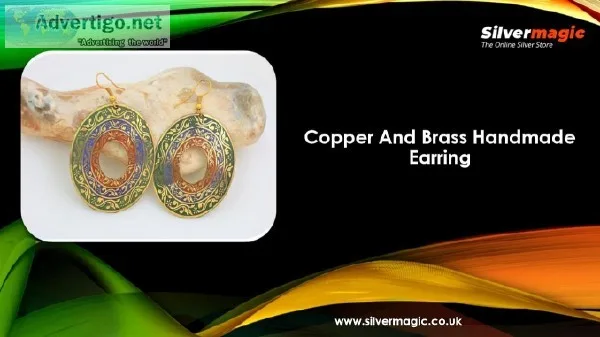 Copper And Brass Handmade Earring