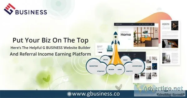 G Business free website builder platform and increase the exposu
