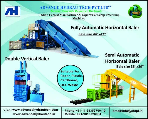 Automatic Baler to Bundle OCCCardbaordCorrug ated Waste