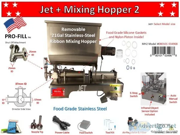 Jet Piston Filler and Mixing Hopper 2