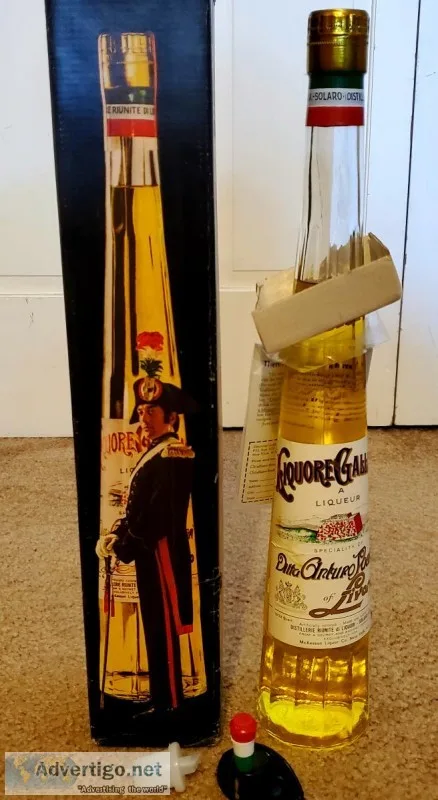 New vintage 1962 LIQUORE GALLIANO DITTA ARTURO PACCARI LIVORNO I