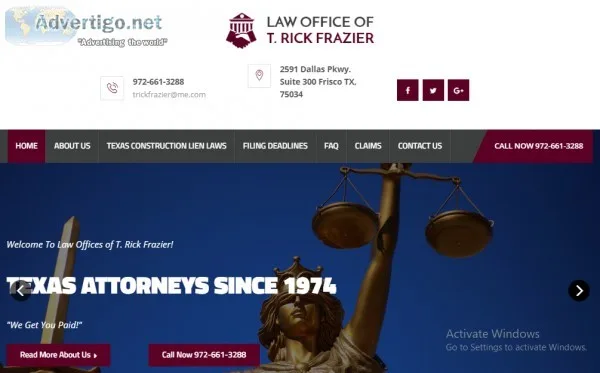 Construction law Dallas TX Construction Litigation Plano TX Cons