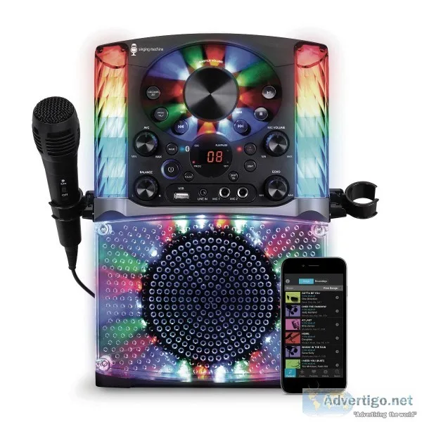 Singing Machine SML625BT Bluetooth CDG Karaoke System