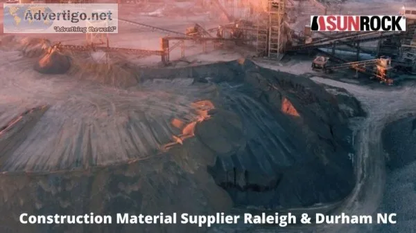 Best Construction Materials Raleigh NC  Contact The Sunrock Grou