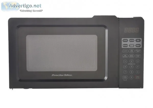 Proctor Silex 0.7 Cu.ft Black Digital Microwave Oven