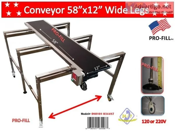 Conveyor 58&quotx 12&quot Wide Leg