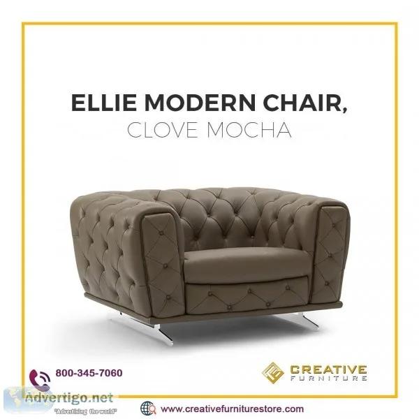 Ellie Modern Leather Chair by Creative Furniture