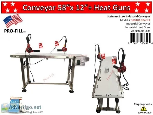Conveyor  Heat Guns 58&quot x 12