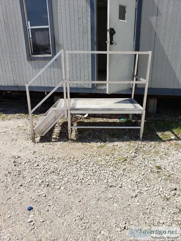 (2 FULL SETS) ALUMINUM PLATFORM STEPS FOR SALE...