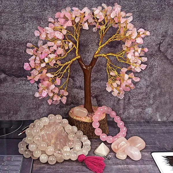 Natural Rose Quartz Stone for Reiki Healing and Crystal Healing