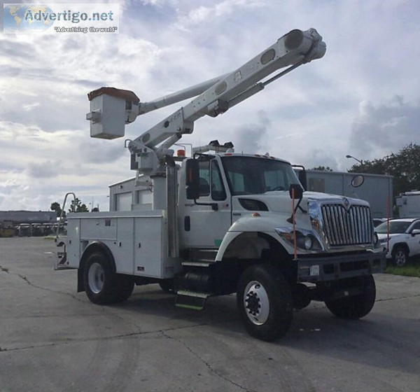 2008 International 7300 4X4 Altec L42A Utility Bucket Truck &nda