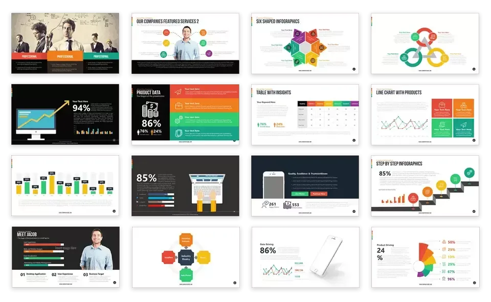 PowerPoint Icon Library  Slidkeit
