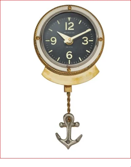 Buy First Mate Wall Clock - Nautical - Brass - Polished Aluminum