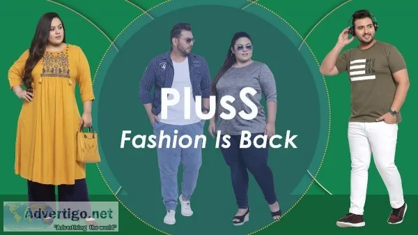 Shop fashionable Plus Size CLothing at Pluss.in
