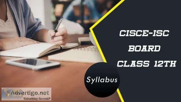 ISC Board Class 12th Syllabus 2020
