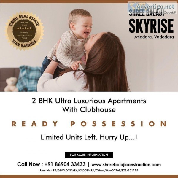 Premium 2 bhk apartments with 3 storey club houseamenities.