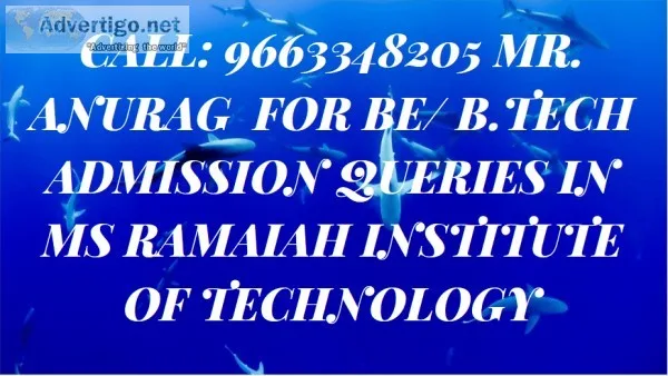 96633482o5 Admission procedure MS Ramaiah Institute of Technolog