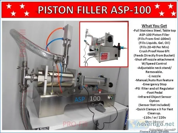 ASP Models Single Head Filling Machines (Air and Electric and Ai